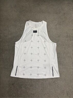 GoreWear Contest Daily Singlet Tank Top White Black Women’s